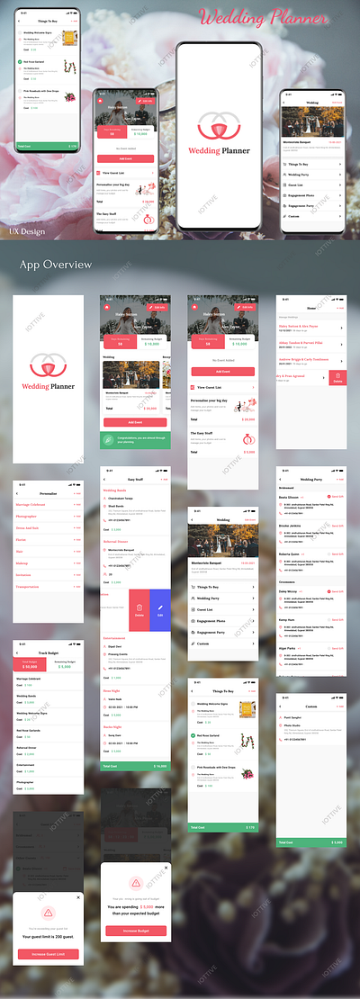 Wedding Planner design graphic design ios app mobile app ui