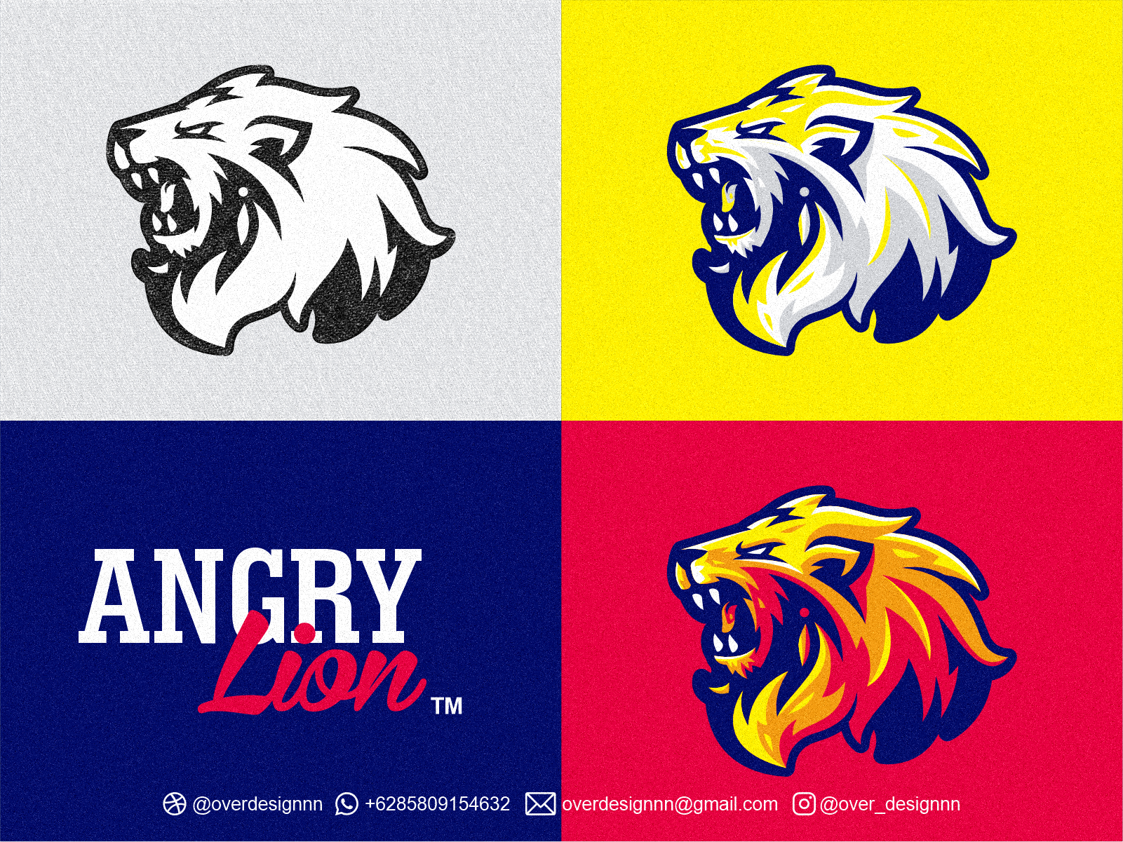 Discover 169+ angry lion logo latest