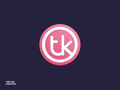 Tory Kid Logistics | TK Logo brand identity branding circle logo color corporate logo design gaming graphic design illustration k logo logo logotype minimal modern t logo typography viral wordmark