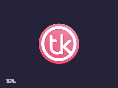 Tory Kid Logistics | TK Logo brand identity branding circle logo color corporate logo design gaming graphic design illustration k logo logo logotype minimal modern t logo typography viral wordmark