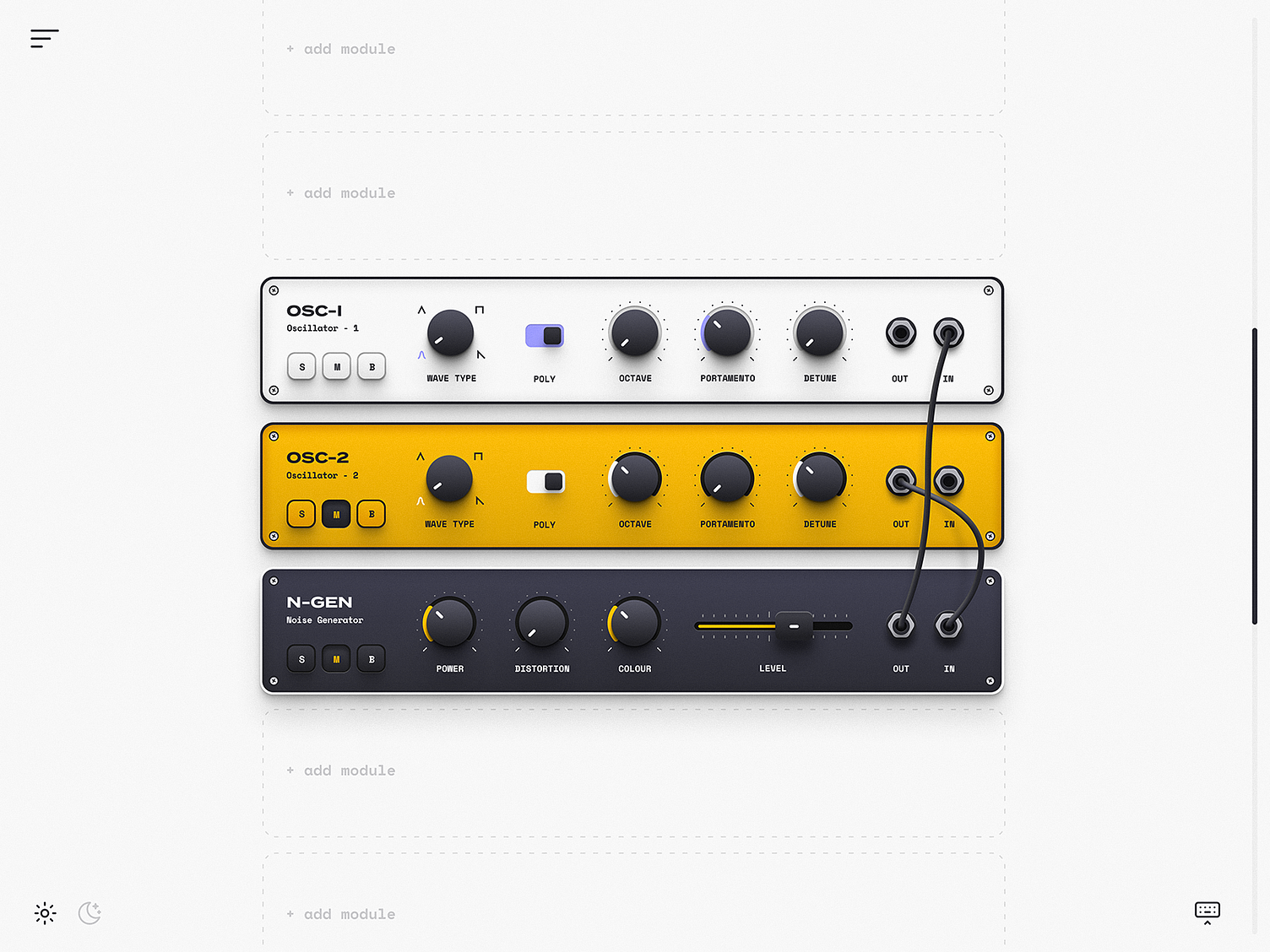 Modular Synth App (Part 2) by Mik Skuza on Dribbble