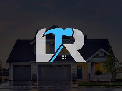 LR Roofing Logo Design bold brand identity branding building business combiationmark commercial construction house illustration letter lettermark logo design lr logo real estate residential roof roofing company rooftop
