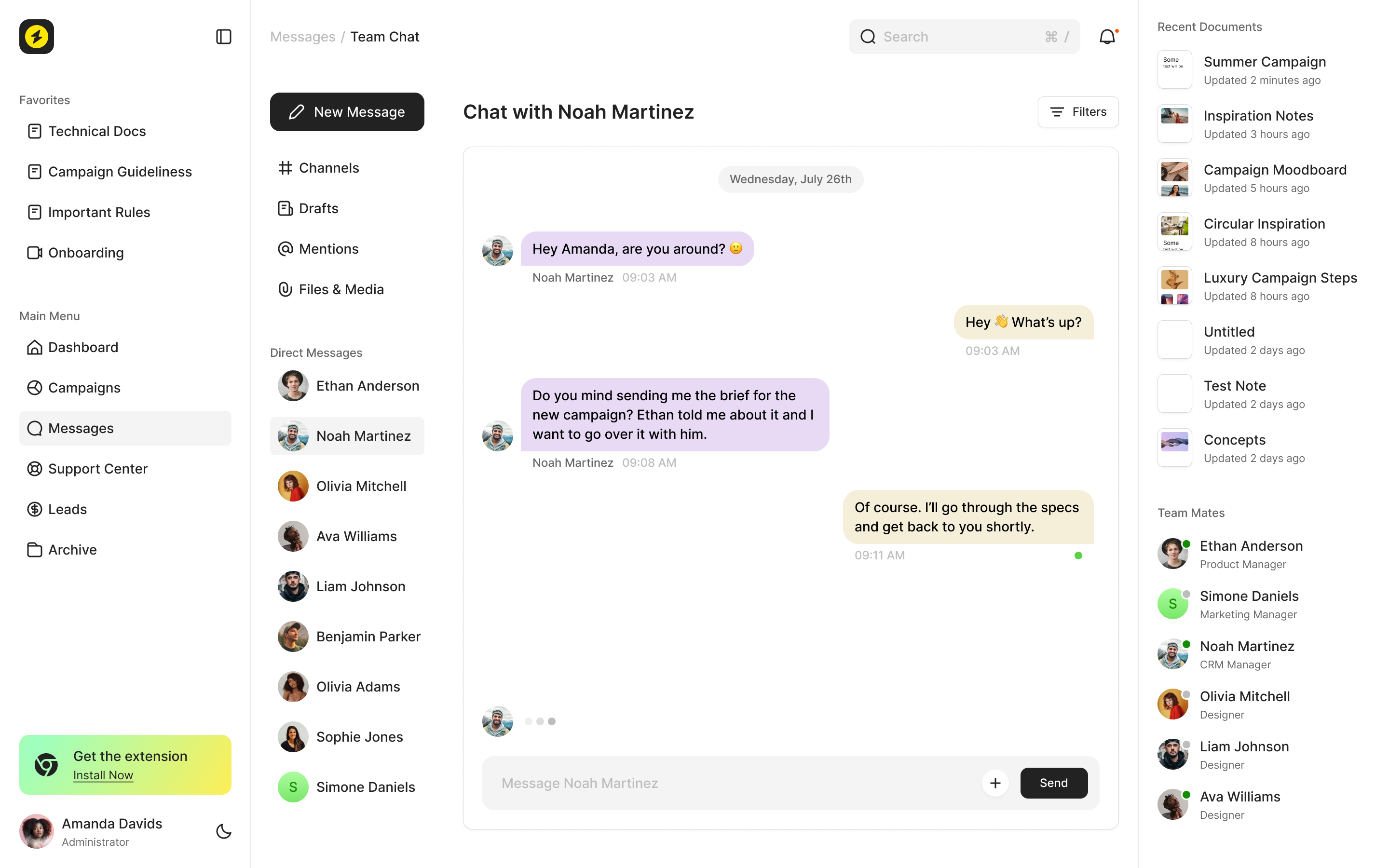Example of Dashboard Design