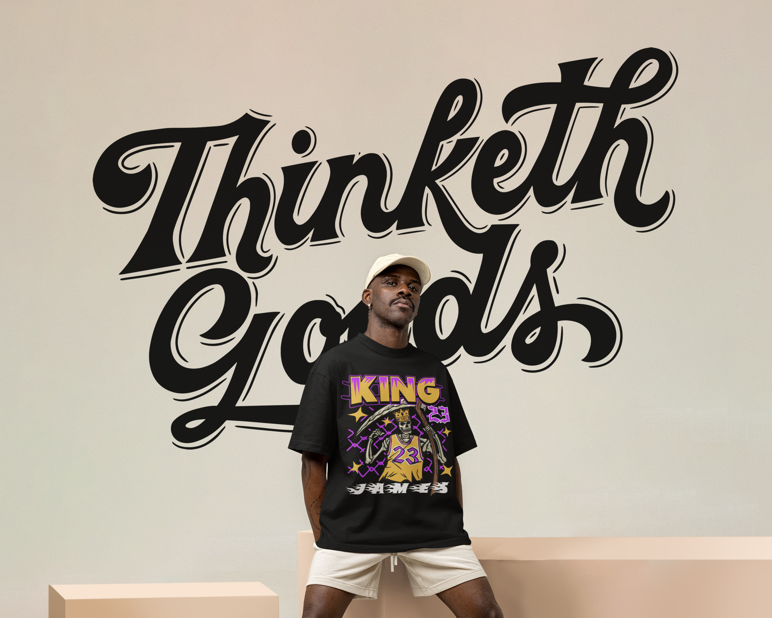 Branding - The Thinketh Goods Company brand brand design brand identity branding custom lettering custom logo design dribbble freethrow hand lettering identity identity design illustration lettering logo logo design logotype procreate typographic logo typography