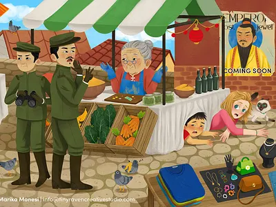 Market adventure art childrens books art childrens books illustration drawing graphic design illustration kidlit kidlit art kids illustration painting photoshop procreate