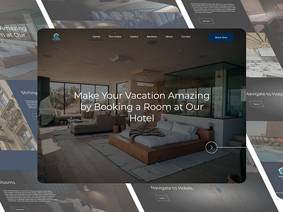 An exploration of the redesign of a hotel website design figma ui uiux ux webdesign