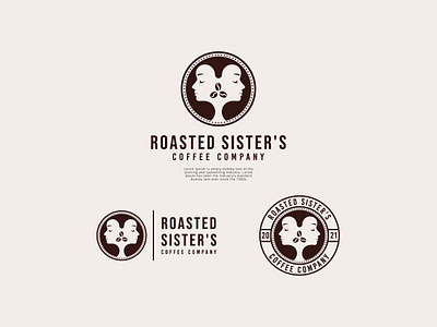 Logo, Brand Identity, Coffee Brand, Coffee Shop, Sister Coffee bean logo beverages branding brew cafe logo coffee bean coffee logo coffee shop coffeeshop logo company graphic design illustration logo logo design sister coffee company vector