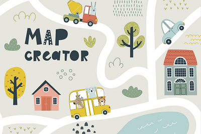 Map Creator design graphic design illustration logo