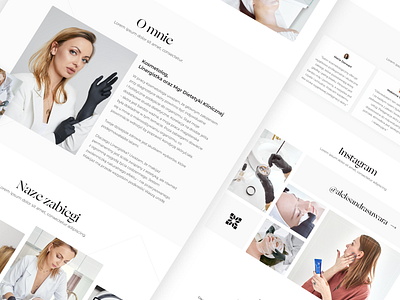 Aleksandra Suwara - Redesign concept aesthetic beauty cosmetology design redesign salon studio ui ux web website