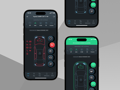 Venbest Mobile App Design android app car health check car concept concept design design etnocode health ios mobile app mobile application mobile design secure secure car