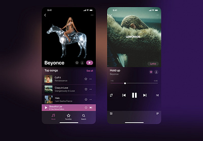 Daily UI Challenge 009: Music Player 009 app daily ui 009 dailyui music player player ui ux