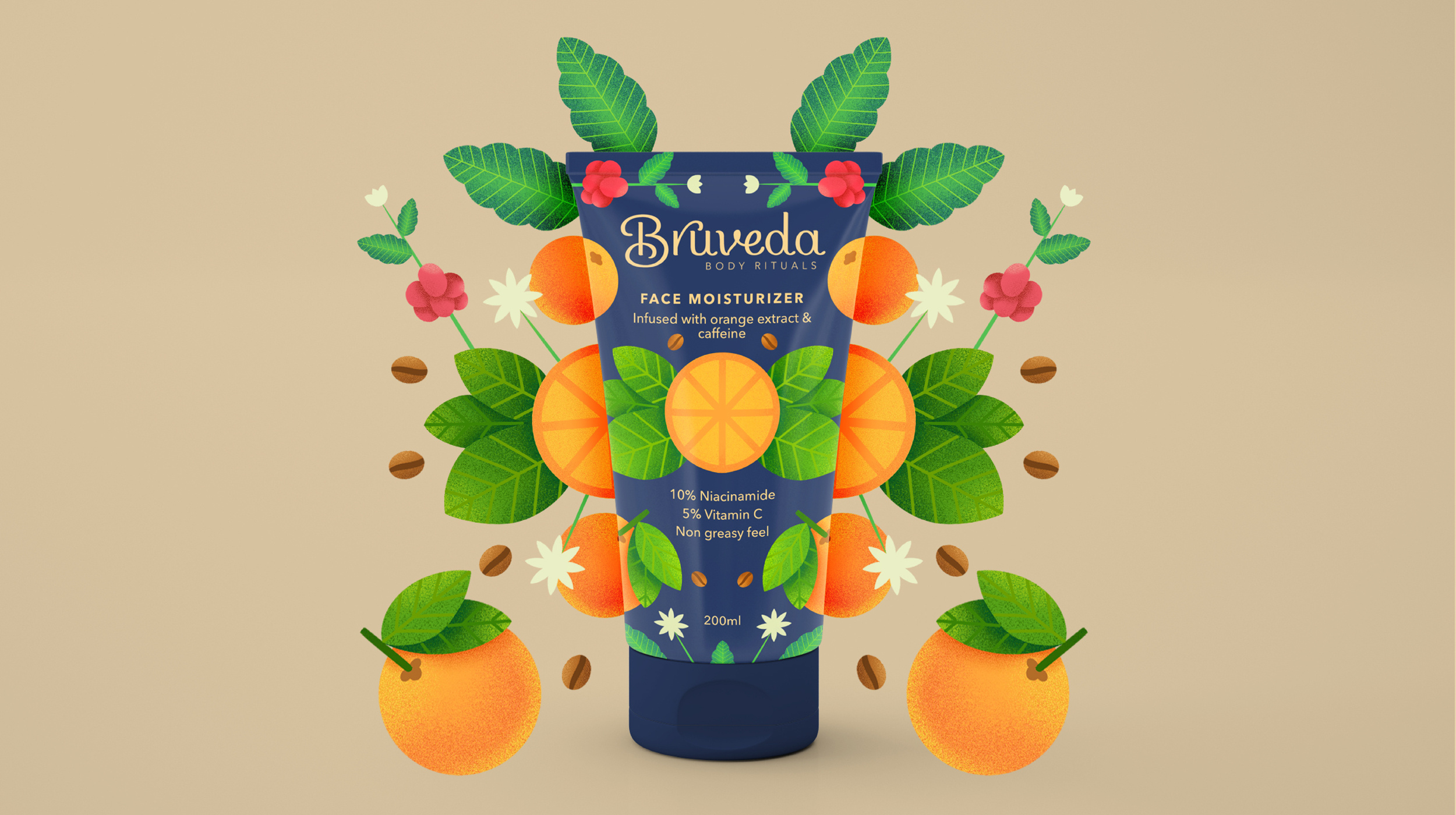 Custom type branding & illustrative packaging - Bruveda brand brand design brand identity branding custom lettering design dribbble freethrow hand drawn hand lettering identity identity design illustration lettering logo logo design logotype procreate typographic logo typography