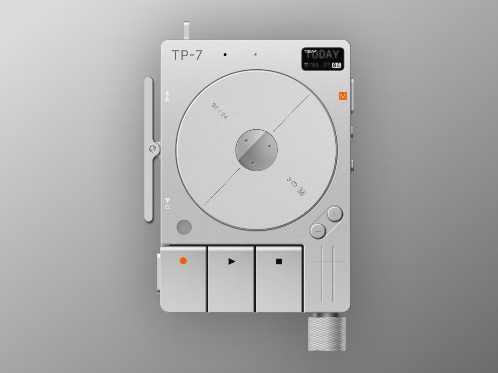 TP - 07 Field Recorder 3d app apple branding design flat graphic design illustration illustrator logo minimal typography ui uidesign uiux ux vector web website