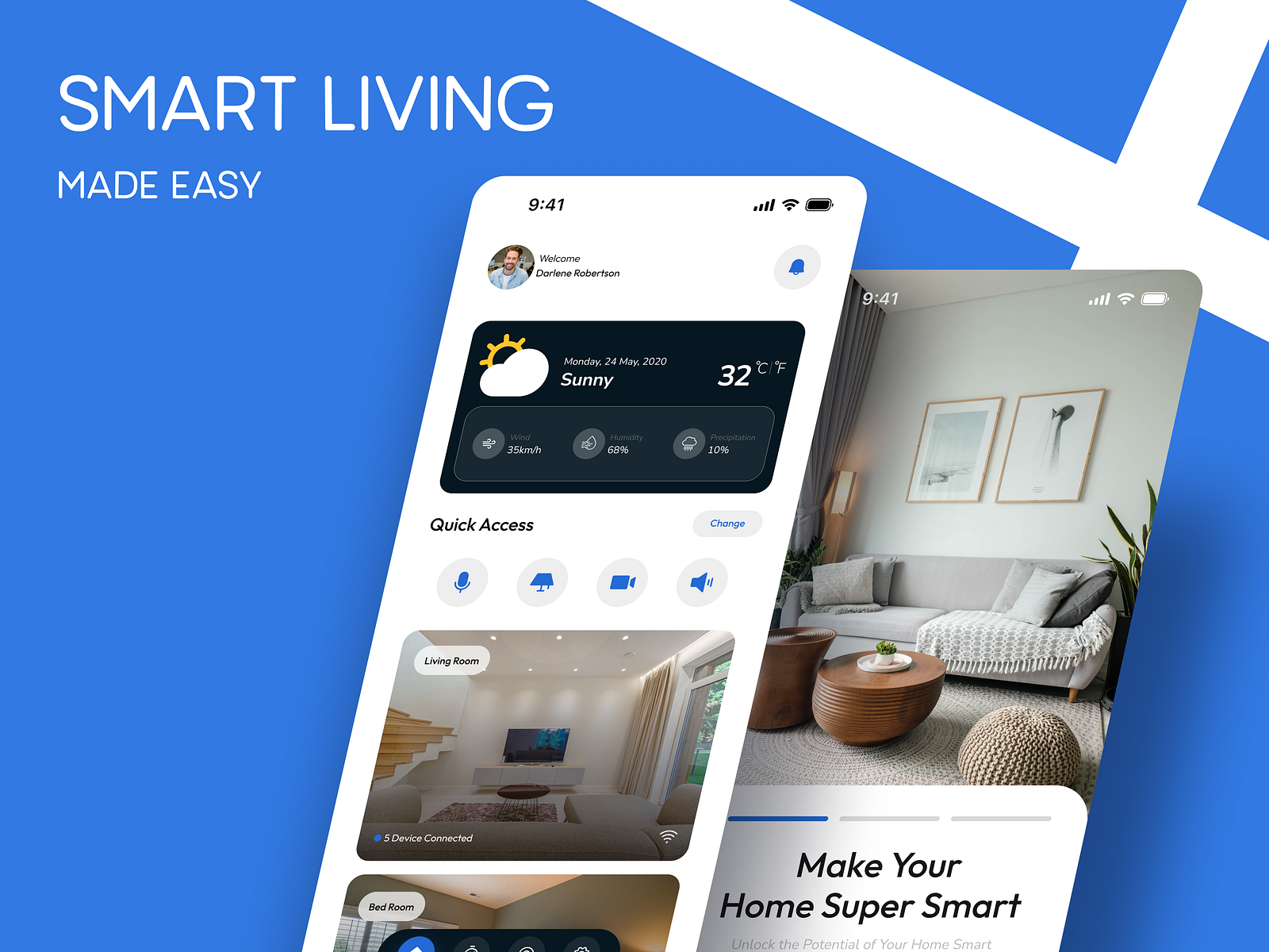 Smart Home Mobile App by Chetan Joshi on Dribbble