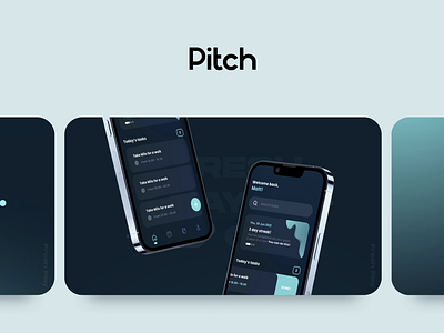 Fresh 'Play-off' app blue branding dark design illustration mobile pitch playoff presentation showcase ui ui design