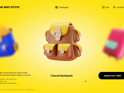 Subtle landing page animation using Figma animation bag bags design figma animation graphic design illustration jithmi alwis landing page logo sri lanka ui ui ux