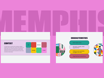 UI concept Memphis style bright color concept design figma graphic design inspiration memphis pink style ui ux web website