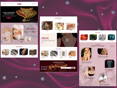 ✨ Sparkle and Shine! ✨ app beauty branding bride digitalcraftsmanship dimond ecommerce fashain gold graphic design imitation jewelrywebsite ornaments perls trial ux uxdesign vector webdesign