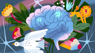 Animation and Neuroscience 2d animation art character illustration