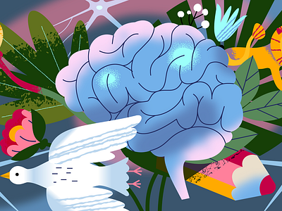 Animation and Neuroscience 2d animation art character illustration