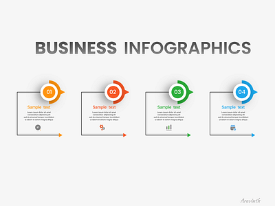 Business Infographics graphic design infographics powerpoint presentation ui