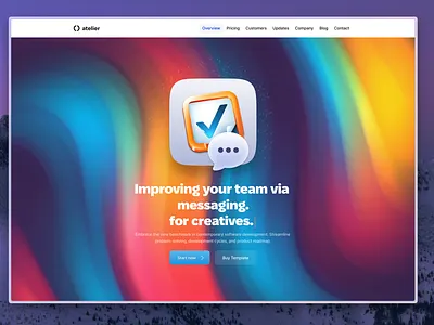Atelier Framer SaaS Template framer framer templates