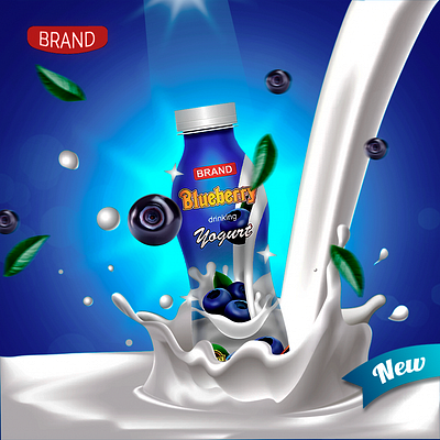 promotional banner for yogurt company adwerstingcreatives banner bannerdesign design graphic design