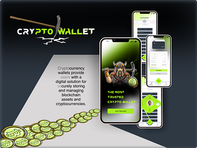 Crypto Currency App 3d animation app application branding concept crypto design graphic design hiro illustration landing logo motion graphics wallet website