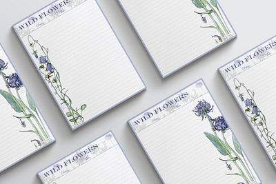 wild flowers notebook design design graphic design illustration
