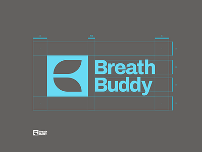 Breath Buddy - Logo Grid animation brand brand identity branding breath buddy construction design designer graphic graphic design grid icon illustration logo logotype mark symbol ui vector