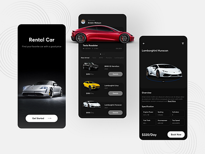 Rental Car Mobile App app app design application book car booking car car car app car boking app car rent car rent app car rental app luxury car luxury car rent luxury car rental app mobile application rent rent a car rent app rental company uiux design