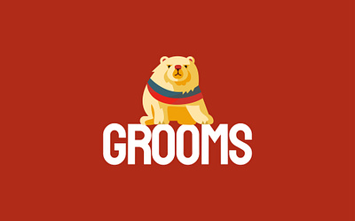 Grooms Studio Logo chow chow dog graphic design grooming illustration logo vector