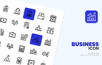 Business Icon branding graphic design icon motion graphics ui