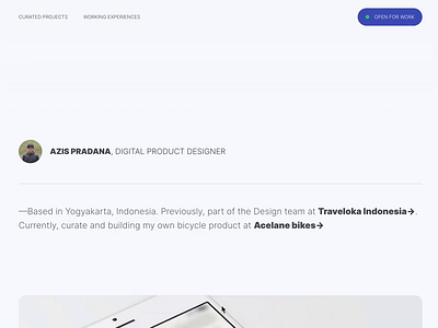 Portfolio facelift designer landing page minimal portfolio