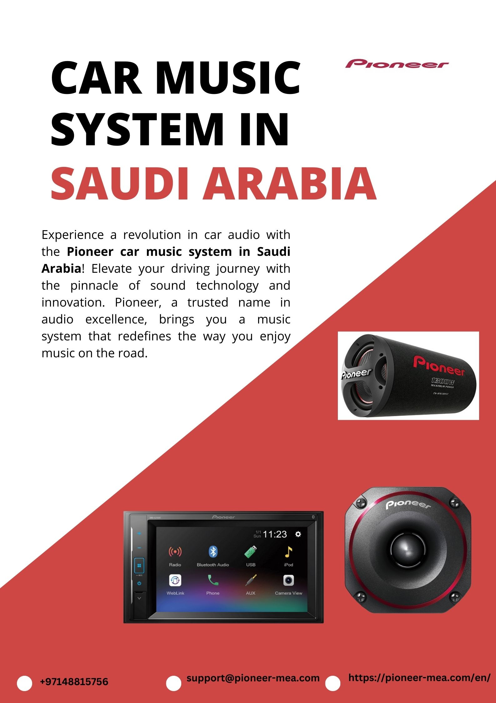 Pioneer Car Music System in Saudi Arabia by PIONEER on Dribbble