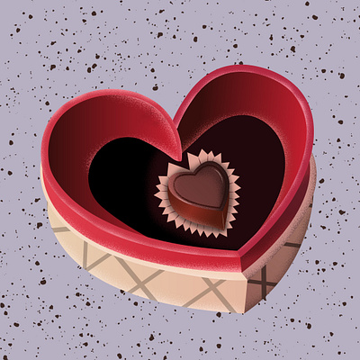 Chocolate box chocolate box graphic design illustration illustrator