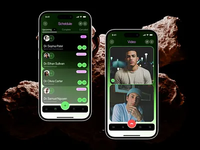 Harmony - Rare Mental Health App Concept anxiety app meditation app mental health app mental health app. mental health ui mental health ui app mindfulness app mobile ui online meditation psychotherapy app telemedicine app therapists marketplace therapy app ui wellness app