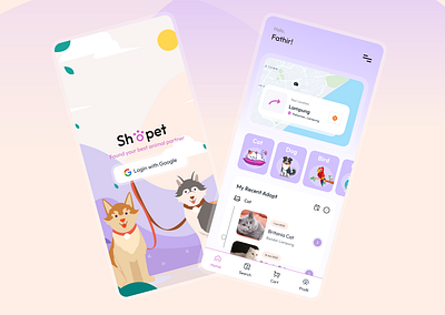 Shopet : Pet Adoption Mobile Apps branding design exploration figma graphic design illustration ui uidesign