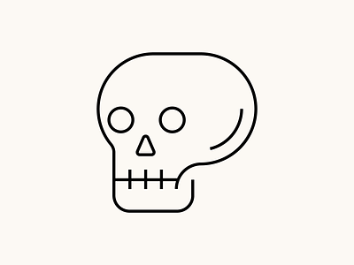 Skull design graphic design icon line art logo outline simple logo skull