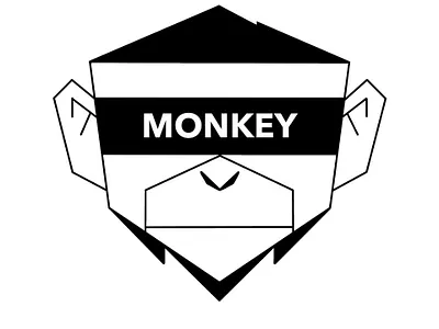Monkey design illustration logo