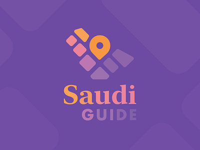 Saudi Guide Logo Design arabic arabic logo brand branding design identity location logo map mark pin saudi arabia saudi brand saudi logo تصميم شعار هوية