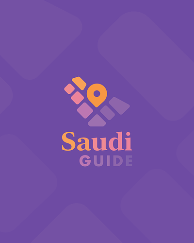 Saudi Guide Logo Design arabic arabic logo brand branding design identity location logo map mark pin saudi arabia saudi brand saudi logo تصميم شعار هوية