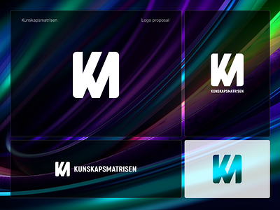 KM monogram #2 branding logo monogram