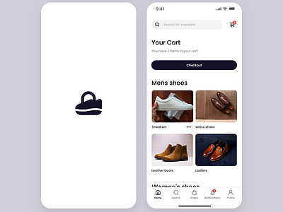 Shoes Shopping App UI Design android app appdesign ios landingpage logo shoe logo shoes shoes shopping app shop shopping shopping app sneakers ui ux