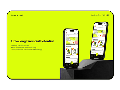 Payza - Unlocking Your Financial Potential app design fintech ui ux