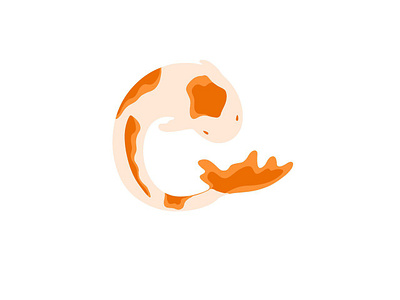 Koi Carp design illustration logo vector