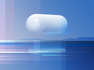 Tic Tac UFO 3d abstract alien flying craft free freebie geometric graphic design hovering object illustration landscape minimalist ocean spaceship tic tac ufo uap ufo vector