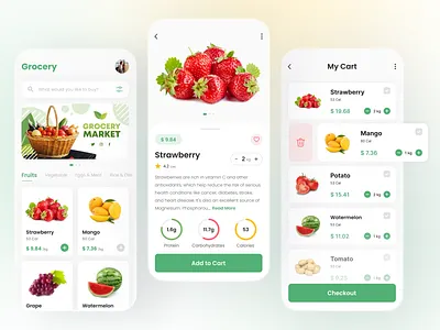 Online Supermarket App | Grocery App grocery app grocery app development grocery shopping app mobile app online grocery app shopping app supermarket app ui desing ux design