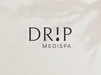 Drip MediSpa | Logo branding design medspa
