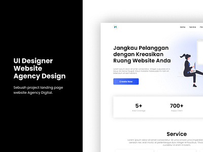 Landing Page - Website Agency Digital design landing page ui ui design web web design